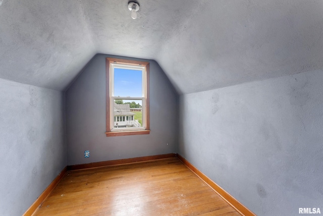 204 E Main St, Joy, IL 61260 - bonus room featuring light wood-type flooring, vaulted ceiling, and a textured ceiling