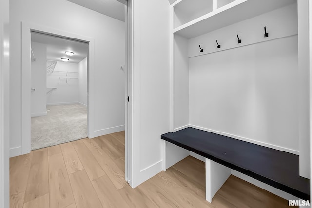 1354 Heights Ct, Bettendorf, IA 52722 - mudroom featuring light wood-style flooring and baseboards