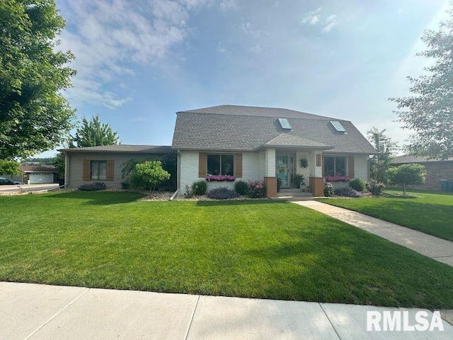 1144 Brookview Dr, De Witt, IA 52742 - dutch colonial featuring a front lawn