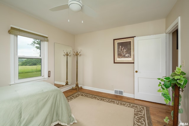 13524 US Route 67, Milan, IL 61264 - bedroom featuring wood finished floors and a ceiling fan