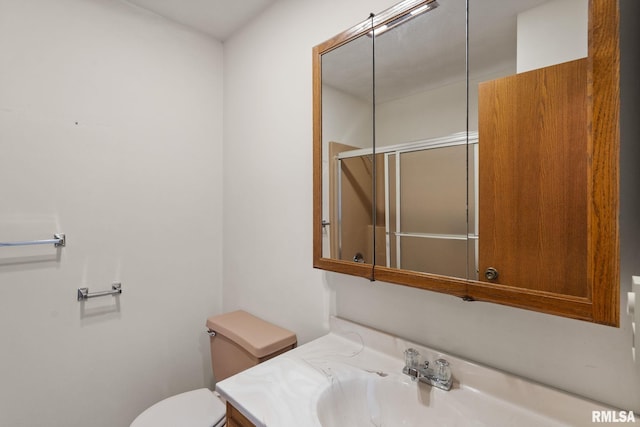 20425 20th Ave, Stockton, IA 52769 - full bathroom with vanity and a shower with shower door
