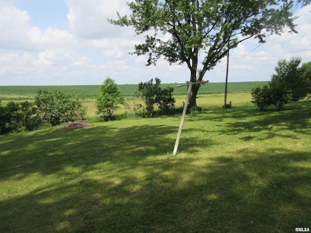 318 Meadowcrest Dr, Andover, IL 61233 - view of grassy yard with a rural view