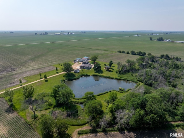 3473 270th St, De Witt, IA 52742 - aerial overview of property's location with rural landscape and a large body of water