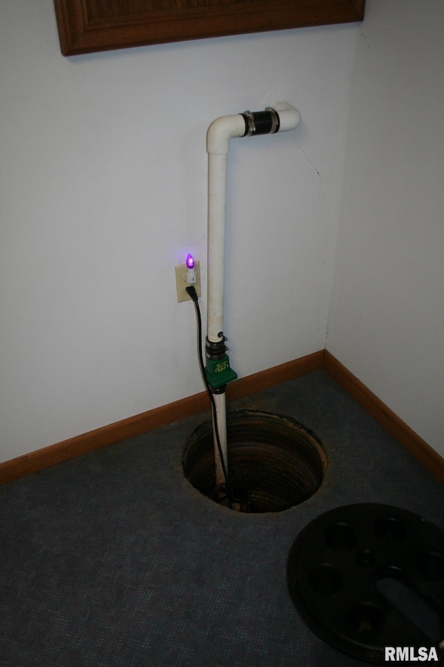 4145 Aspen Hills Dr, Bettendorf, IA 52722 - detailed view of carpet flooring and baseboards