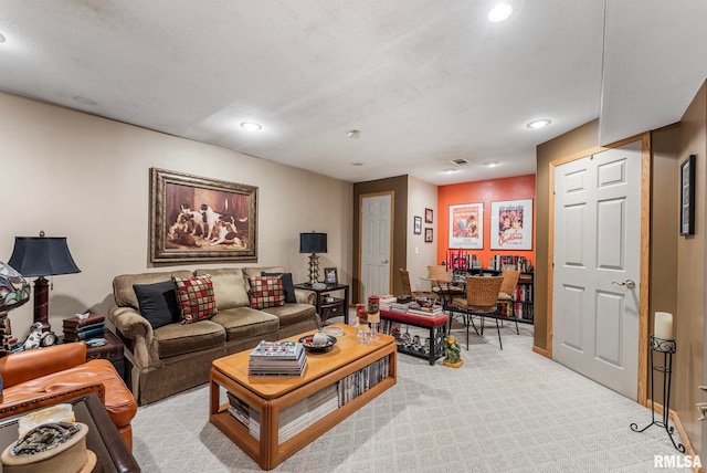 5903 36th Avenue Ct Unit 19, Moline, IL 61265 - living room with recessed lighting and light carpet