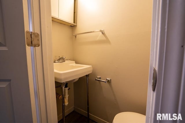1413 Sebring Way, Carbondale, IL 62901 - half bath with toilet and wood finished floors