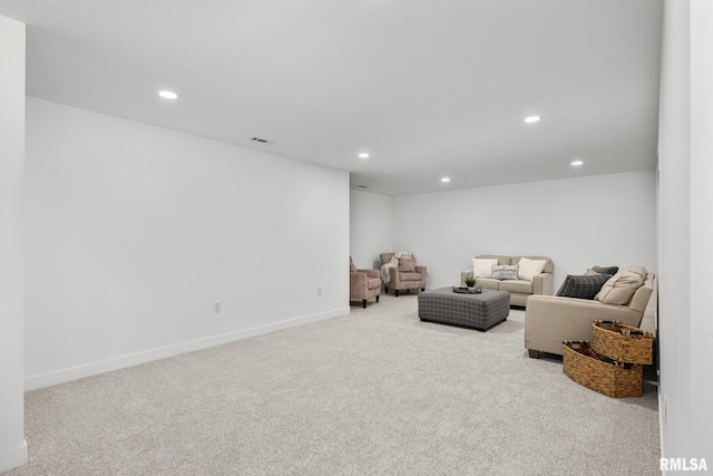 813 Williams Way, Carbon Cliff, IL 61239 - living room with carpet flooring and recessed lighting
