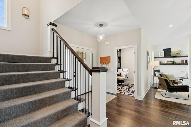 6925 Grover Sta, Bettendorf, IA 52722 - staircase with wood-type flooring and plenty of natural light