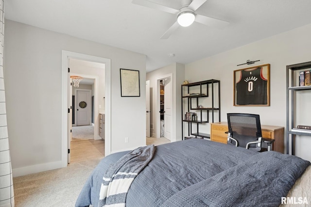 6925 Grover Sta, Bettendorf, IA 52722 - bedroom featuring light colored carpet and ensuite bathroom