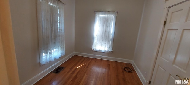 304 2nd St, Matherville, IL 61263 - empty room with baseboards and wood finished floors