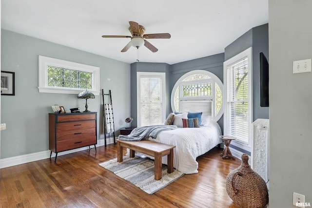 1703 20th St, Rock Island, IL 61201 - bedroom featuring wood finished floors and ceiling fan