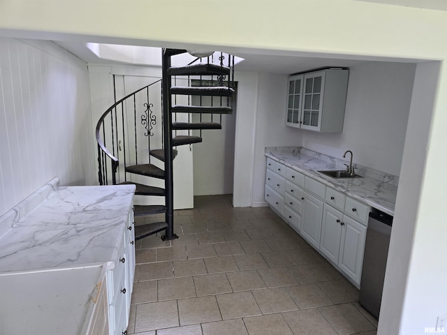 2505 Cody St, Bettendorf, IA 52722 - staircase featuring tile patterned flooring
