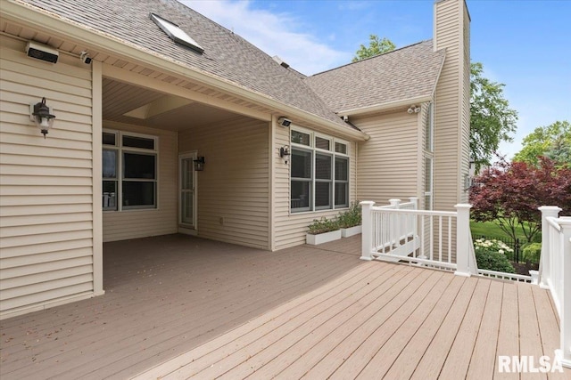 5985 Eagle Ridge Rd, Bettendorf, IA 52722 - view of wooden deck