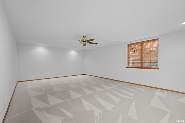 10 Briarwood Ln Unit 10, Rock Island, IL 61201 - unfurnished room featuring light carpet, recessed lighting, and ceiling fan
