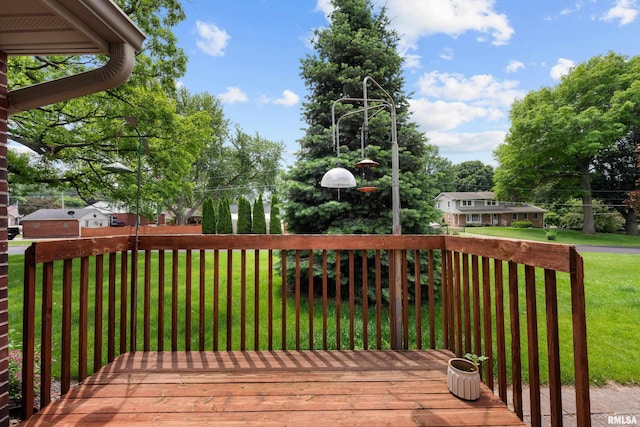 10 Briarwood Ln Unit 10, Rock Island, IL 61201 - wooden terrace with a lawn