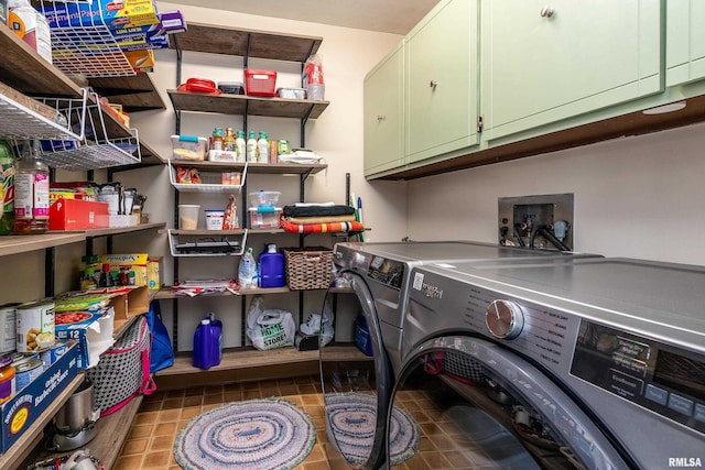 1278 Nicklaus Ln, Marion, IL 62959 - laundry room with washer and dryer and cabinet space