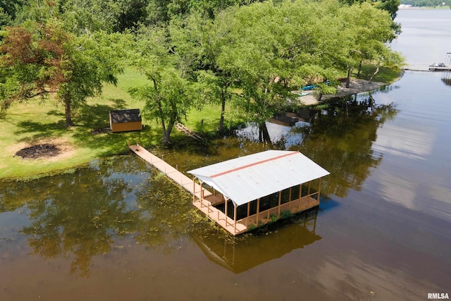 1278 Nicklaus Ln, Marion, IL 62959 - dock area featuring a water view