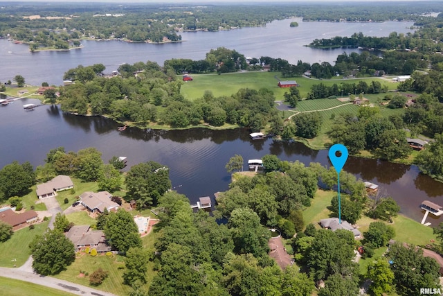 1278 Nicklaus Ln, Marion, IL 62959 - aerial view of a nearby body of water