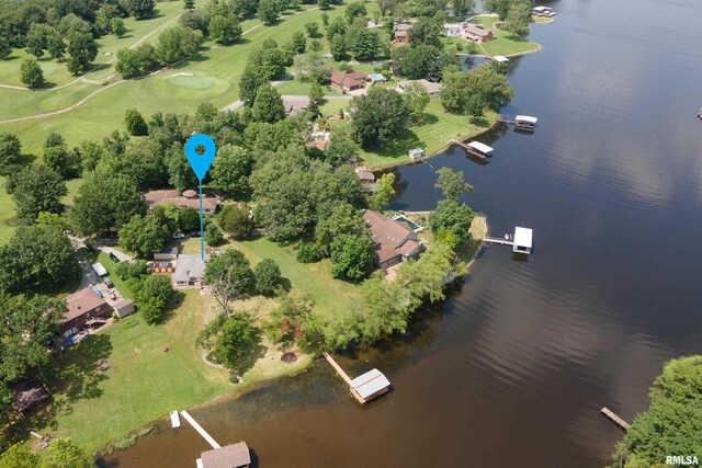 1278 Nicklaus Ln, Marion, IL 62959 - view of property location with a large body of water and a tree filled landscape