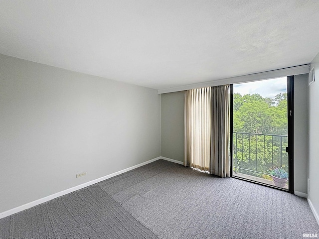 1800 7th St Unit 6D, East Moline, IL 61244 - spare room with carpet flooring and expansive windows