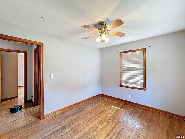 409 E Pearl St, Geneseo, IL 61254 - empty room featuring light wood-style floors and ceiling fan