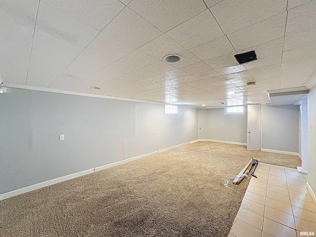 409 E Pearl St, Geneseo, IL 61254 - below grade area featuring carpet and baseboards