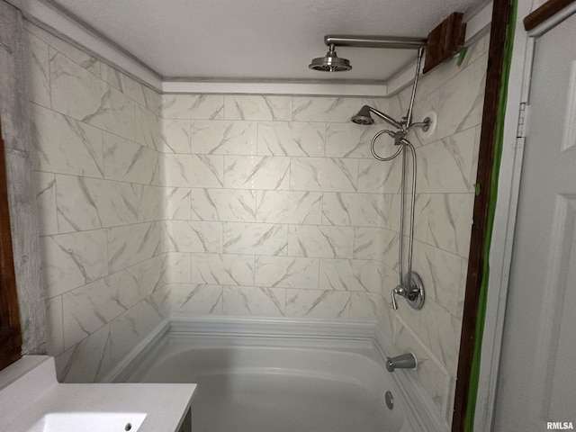 1415 45th Ave, Rock Island, IL 61201 - full bathroom featuring vanity and washtub / shower combination
