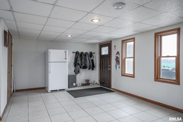 4460 160th St, Clinton, IA 52732 - foyer entrance with a drop ceiling and recessed lighting