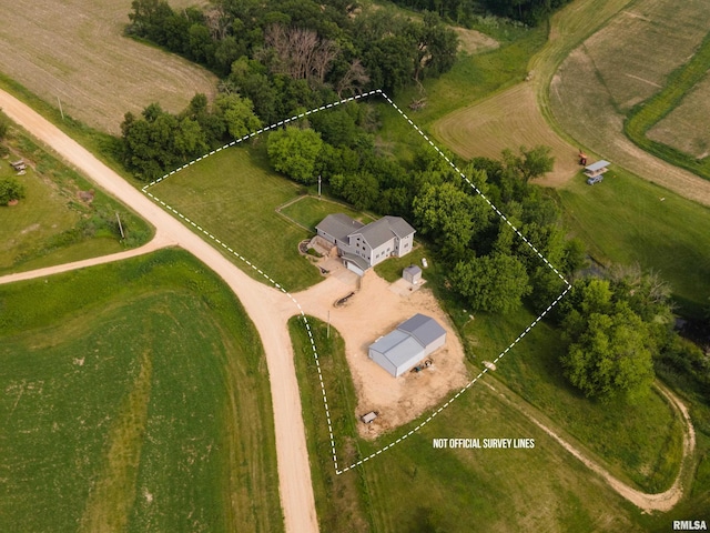 4460 160th St, Clinton, IA 52732 - view of rural area with property parcel outlined