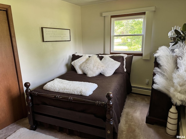 101 E 6th St, Sherrard, IL 61281 - carpeted bedroom with baseboard heating