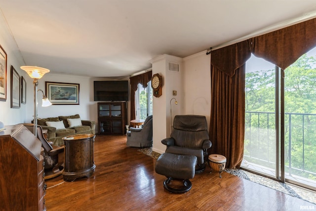1800 7th St Unit 7A, East Moline, IL 61244 - living area with wood finished floors