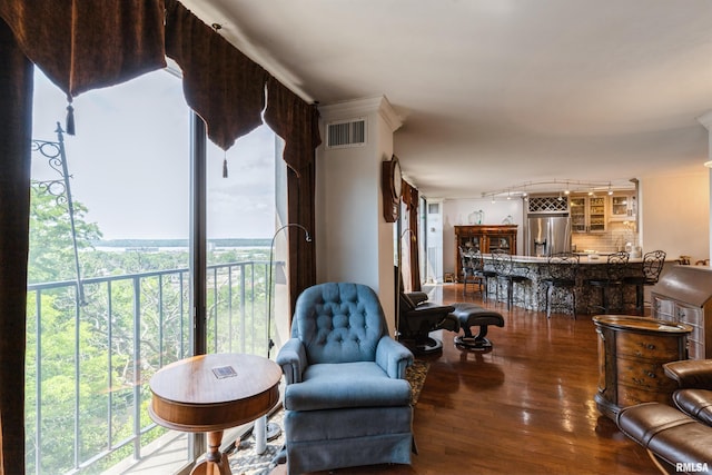 1800 7th St Unit 7A, East Moline, IL 61244 - living room featuring plenty of natural light and hardwood / wood-style flooring