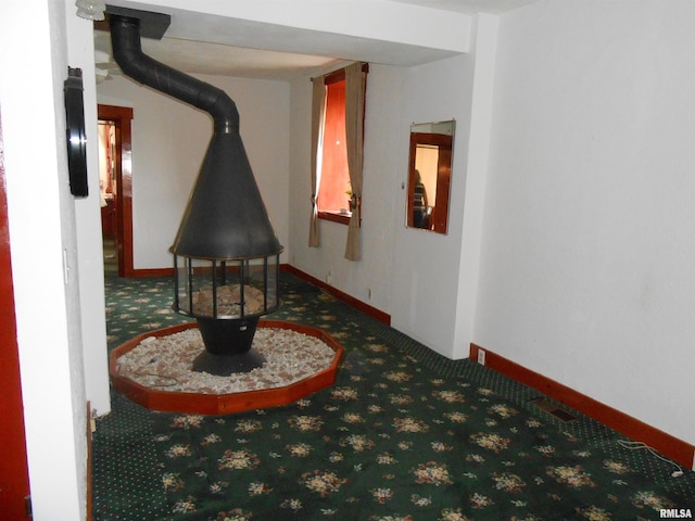 636 3rd St, Buffalo, IA 52728 - hall with carpet floors