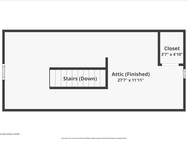 821 42nd St, Rock Island, IL 61201 - view of property floor plan
