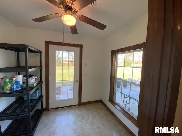 1501 Erinberry St, Marion, IL 62959 - doorway with healthy amount of natural light and ceiling fan