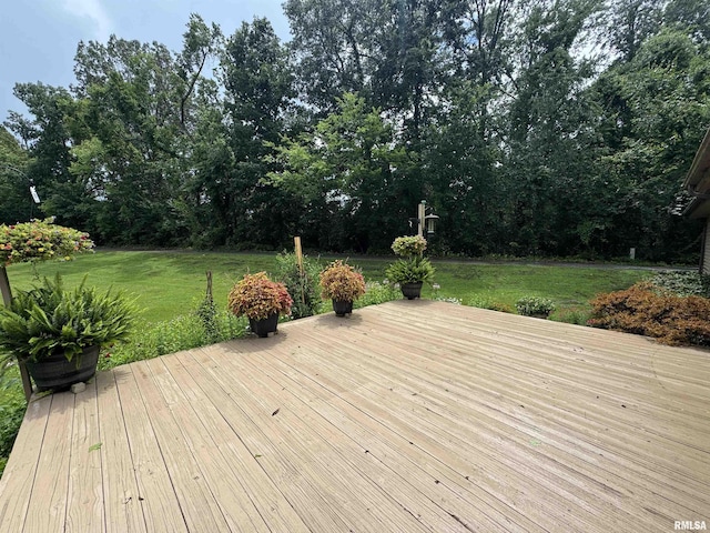 5560 Hidden Acres Ln, Carterville, IL 62918 - wooden deck with a yard