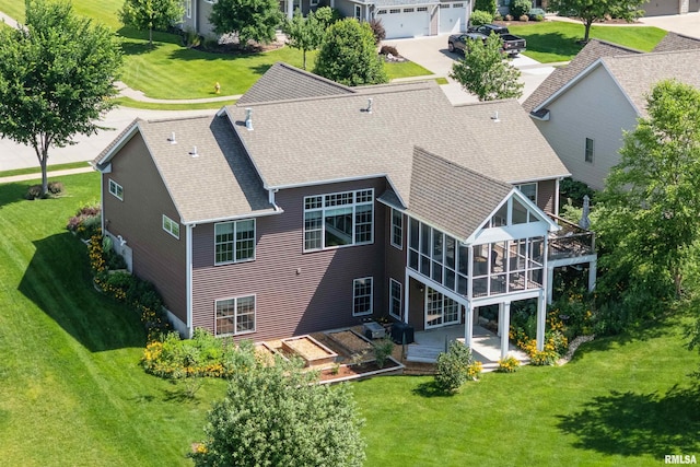 3563 Cobblestone Dr, Bettendorf, IA 52722 - aerial view of property and surrounding area