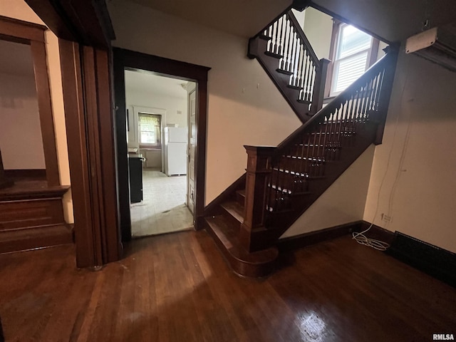 421 W 17th St, Davenport, IA 52803 - staircase with wood finished floors
