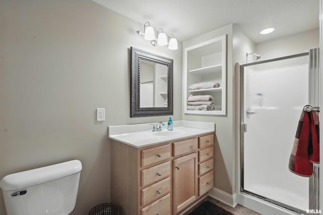 4444 Spring St, Davenport, IA 52807 - bathroom featuring a stall shower and vanity