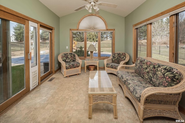 4934 Foxborough Ct, Bettendorf, IA 52722 - sunroom / solarium featuring vaulted ceiling and plenty of natural light