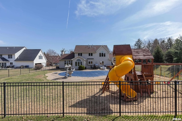 4934 Foxborough Ct, Bettendorf, IA 52722 - communal playground with a patio area