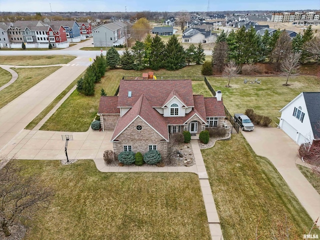 4934 Foxborough Ct, Bettendorf, IA 52722 - aerial perspective of suburban area