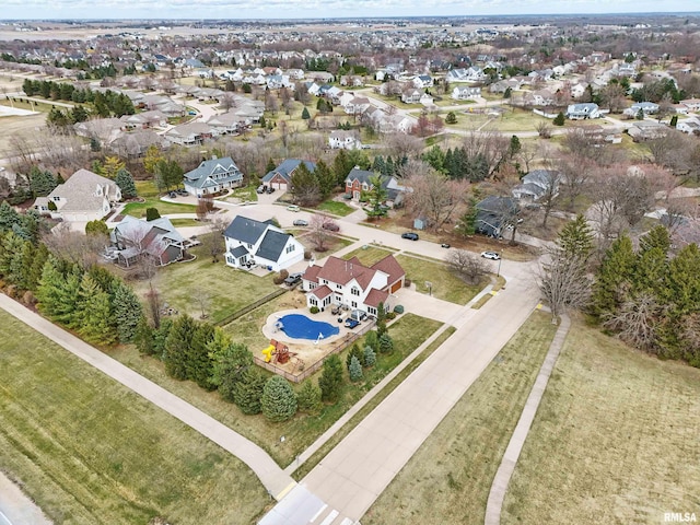 4934 Foxborough Ct, Bettendorf, IA 52722 - aerial view of property's location with nearby suburban area and a pool