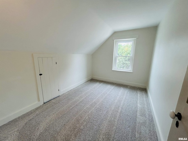406S 3rd St, Bellevue, IA 52031 - additional living space featuring lofted ceiling and carpet