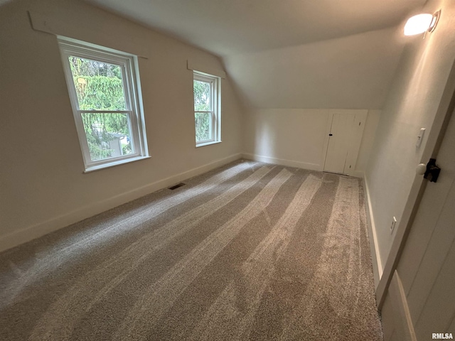 406S 3rd St, Bellevue, IA 52031 - additional living space featuring lofted ceiling and carpet flooring