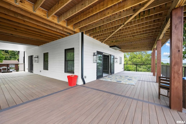 223 N 2nd St, Le Claire, IA 52753 - view of wooden deck