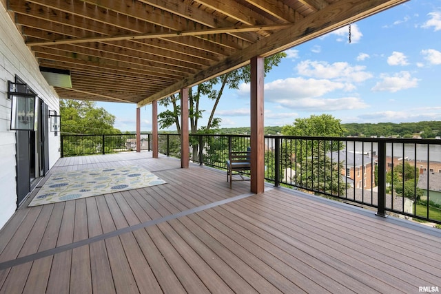 223 N 2nd St, Le Claire, IA 52753 - view of wooden deck