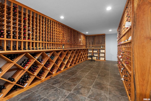 223 N 2nd St, Le Claire, IA 52753 - wine area featuring recessed lighting and tile patterned floors