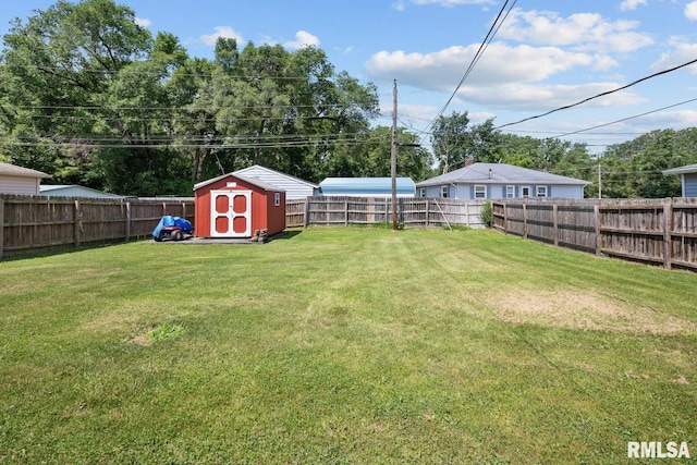 2207 4th St Unit A, East Moline, IL 61244 - fenced backyard featuring a shed