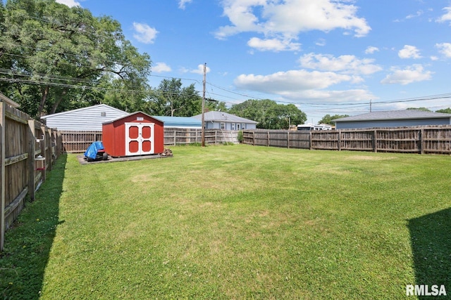 2207 4th St Unit A, East Moline, IL 61244 - fenced backyard featuring a shed